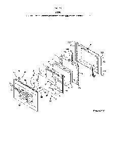 Door Diagram and Parts List for 7903261331B  Kenmore Range