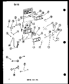 Control Parts Diagram and Parts List for TM14E-P74645-11W  Amana Refrigerator