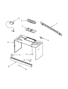 Part Location Diagram of W11700249 Whirlpool NAMEPLATE