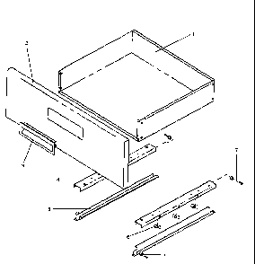 Storage Drawer Diagram and Parts List for EHN3802L P1143207NL Caloric Range