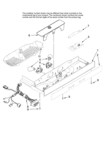 Control Parts Diagram and Parts List for AC2224GEKS13  Amana Refrigerator