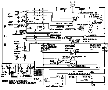 Wiring Information Diagram and Parts List for M457B  Jenn-Air Microwave