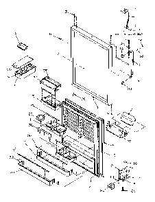 Refrigerator Door Diagram and Parts List for TX22S3L-P1196002WL  Amana Refrigerator