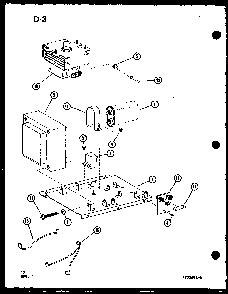 Transformer And Magnetron Diagram and Parts List for RL-3 P75589-4M Amana Microwave