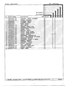 Oven/base Page 2 Diagram and Parts List for 68-454650  Magic Chef Range