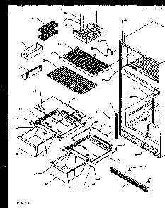 Section 4 Diagram and Parts List for TS18R2G-P1158311WG  Amana Refrigerator