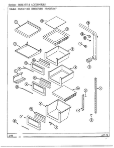 Part Location Diagram of 69666-19 Whirlpool Drawer Seal