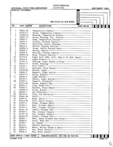 Fresh Food Compartment Page 2 Diagram and Parts List for 21314-0A  Admiral Refrigerator
