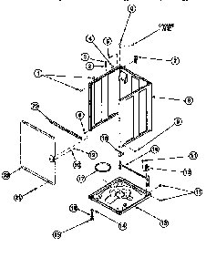 Front Panel, Base And Cabinet Diagram and Parts List for LWA90W PLWA90AW Amana Washer