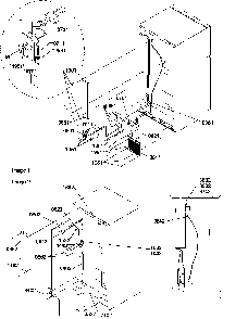 Cabinet Back Diagram and Parts List for TH21V2W-P1315901WW  Amana Refrigerator