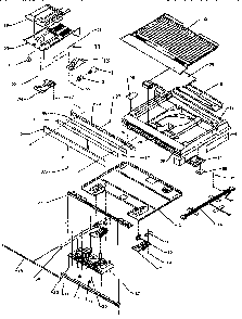 Divider Block Diagram and Parts List for THI18S3W-P1195401W  Amana Refrigerator