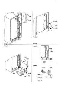 Cabinet Back Diagram and Parts List for SRI21VW-P1315601WW  Amana Refrigerator
