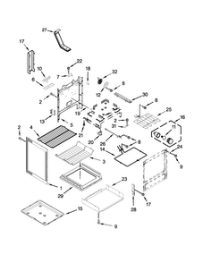 Chassis Parts Diagram and Parts List for MER8650ES0  Maytag Range