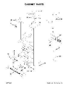 Cabinet Parts Diagram and Parts List for 59669319011  Kenmore Refrigerator