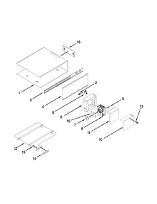 Internal Warming Drawer Parts Diagram and Parts List for JWD3027EX00  Jenn-Air Warming Drawer