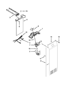 Air Flow Parts Diagram and Parts List for JSC24C8EAM01  Jenn-Air Refrigerator
