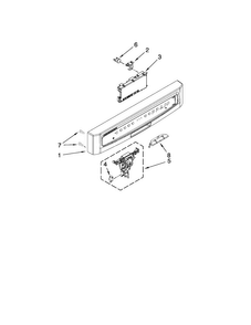 Control Panel Parts Diagram and Parts List for MDBH949AWW1  Maytag Dishwasher
