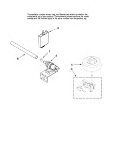 Fill And Overfill Parts Diagram and Parts List for MDC4650AWW1  Maytag Dishwasher