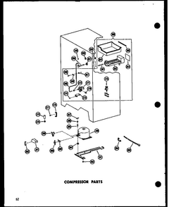 Compressor Parts Diagram and Parts List for SRN22N-C-P60201-78WC  Amana Refrigerator