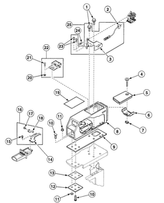 Meter Case 2 Diagram and Parts List for SDG109WF99L7  Speed Queen Dryer