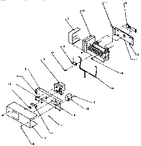 Icemaker Diagram and Parts List for SXD25N-P1162419W  Amana Refrigerator