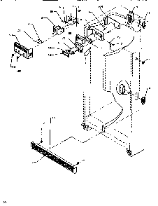 Controls & Cabinet Diagram and Parts List for SB520SW-P1185001WW  Amana Refrigerator