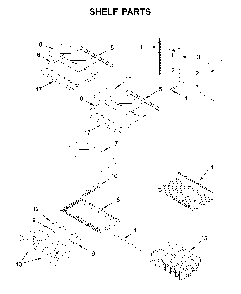 Shelf parts Diagram and Parts List for 59669312011  Amana Refrigerator