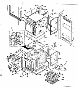 Body Section Diagram and Parts List for 8504428190  Kenmore Microwave