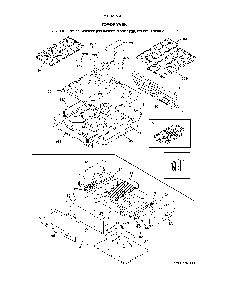 Top/Drawer Diagram and Parts List for 79032363417  Kenmore Range