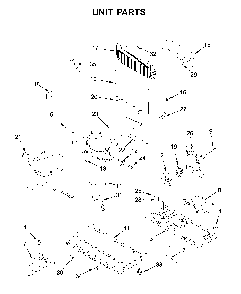 Unit parts Diagram and Parts List for 59669312011  Amana Refrigerator