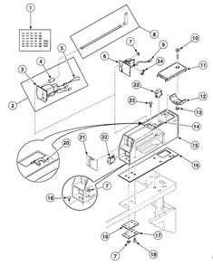 Meter Case Diagram and Parts List for SDGX09WF  Speed Queen Dryer