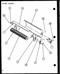 Blower Assembly (ptc12300e/p9999715r) (ptc12400e/p9806715r) (ptc12300ec/p9811715r) (ptc12400ec/p9872415r) Diagram and Parts List for PTC12400EC P9872429R Amana Air Conditioner