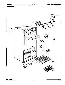 Fresh Food Compartment Diagram and Parts List for RC12H E8S00 Maytag Refrigerator