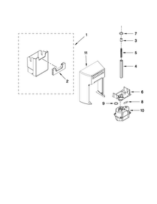 Part Location Diagram of WPW10353205 Whirlpool Ice Container