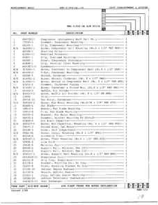 Unit Compartment And System Page 2 Diagram and Parts List for 21994-OA  Admiral Refrigerator