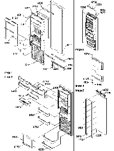 Refrigerator Door Diagram and Parts List for SBI20S2W-P1190710WW  Amana Refrigerator