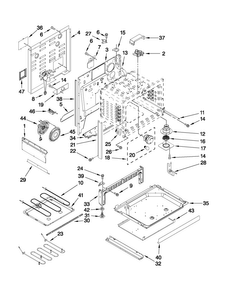 Chassis Parts Diagram and Parts List for MES5875BAB19  Maytag Range