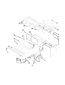 48" Chassis Parts Diagram and Parts List for JDRP548WP02  Jenn-Air Range