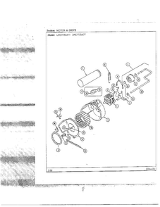 Motor And Drive Diagram and Parts List for LNC7753A77  Maytag Dryer
