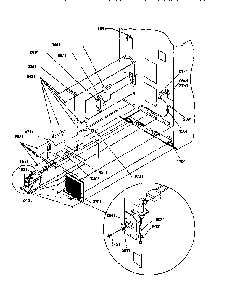 Cabinet Back Diagram and Parts List for 77272-P1311201WW  Amana Refrigerator