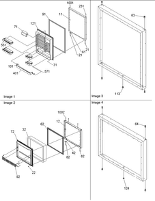 Door Assy Diagram and Parts List for BX518VE-P1324301WE  Amana Refrigerator