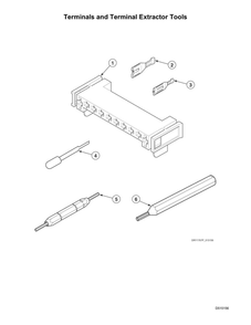Terminals/Terminal Extractor Tools Diagram and Parts List for LSGE5AGW113TW01 1912999999 Speed Queen Dryer