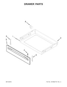 Drawer Parts Diagram and Parts List for ACR4303MFB0  Amana Range