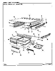 Chest Of Drawers Diagram and Parts List for RB21KN4AF BG76C Magic Chef Refrigerator