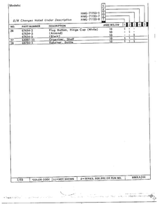 Refrigerator Page 12 Diagram and Parts List for 71153-0A  Admiral Refrigerator