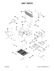 Part Location Diagram of W11733334 Whirlpool CONDENSER
