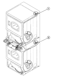 Harnesses 2 Diagram and Parts List for SSG009QF  Speed Queen Dryer