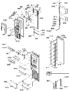 Refrigerator Door Diagram and Parts List for SBIE20TPW-P1190708WW  Amana Refrigerator