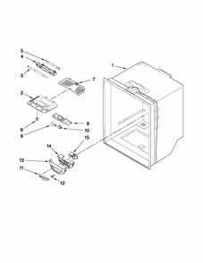 Refrigerator Liner Parts Diagram and Parts List for G32026PELB5  Maytag Refrigerator