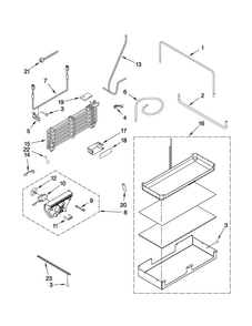 Lower Unit And Tube Parts Diagram and Parts List for JB36NXFXRW00  Jenn-Air Refrigerator
